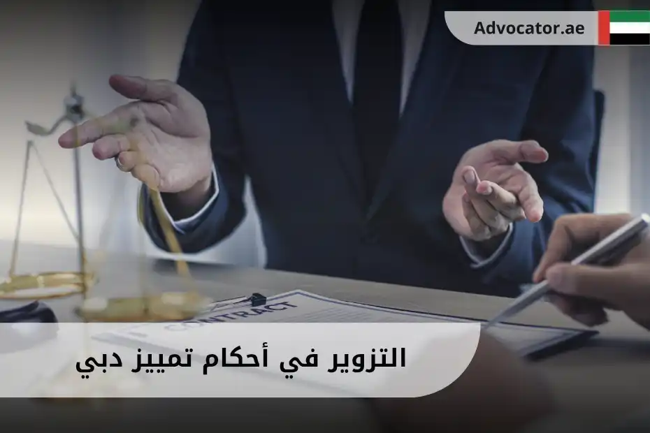 التزوير في أحكام تمييز دبي