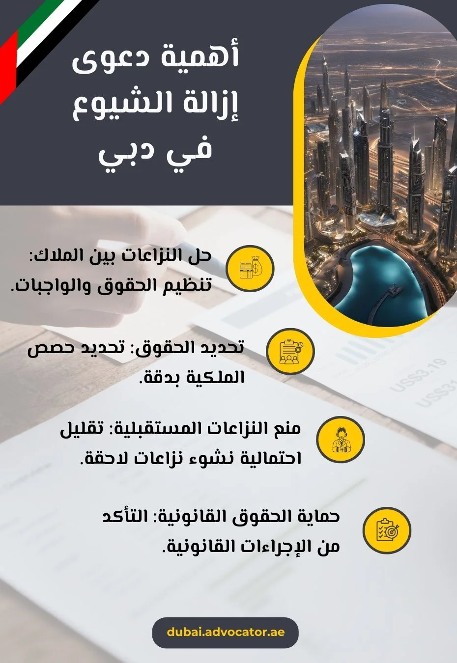 أهمية دعوى إزالة الشيوع في دبي (1)