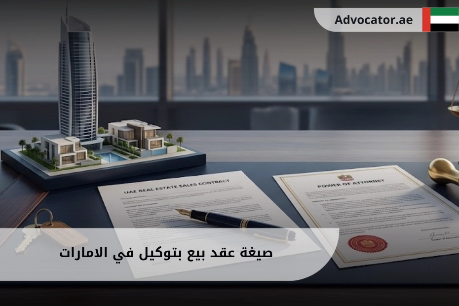 صيغة عقد بيع بتوكيل في الامارات
