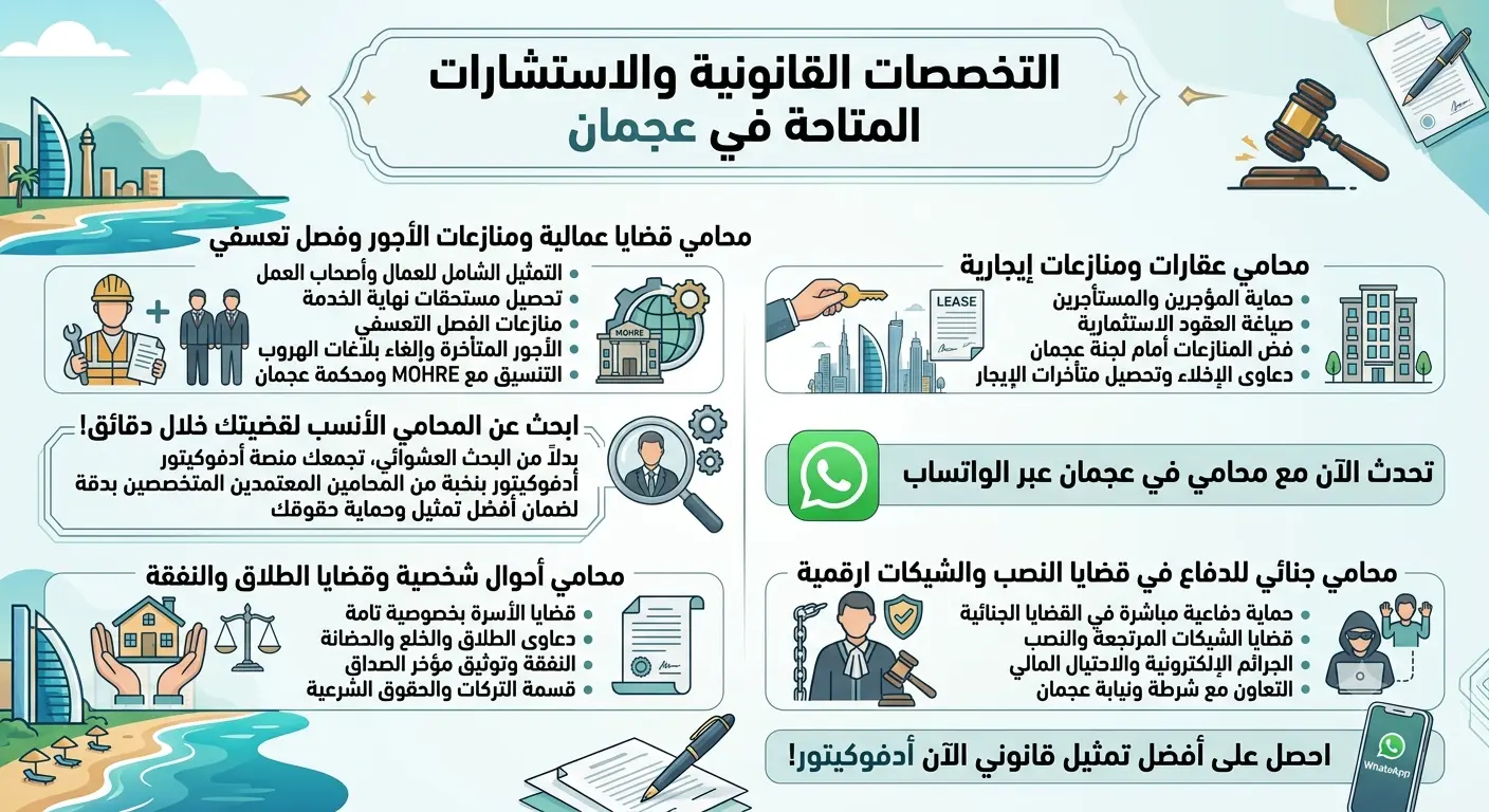 خدمات محاماة في عجمان